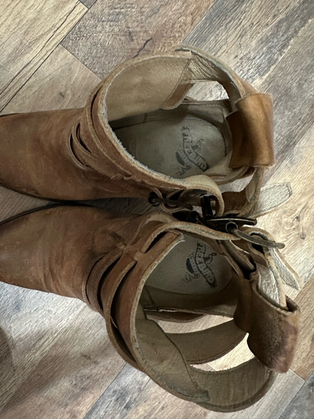 Freebird by Steven Tan Triple Buckle Leather Ankle Boots - Picture 7 of 8